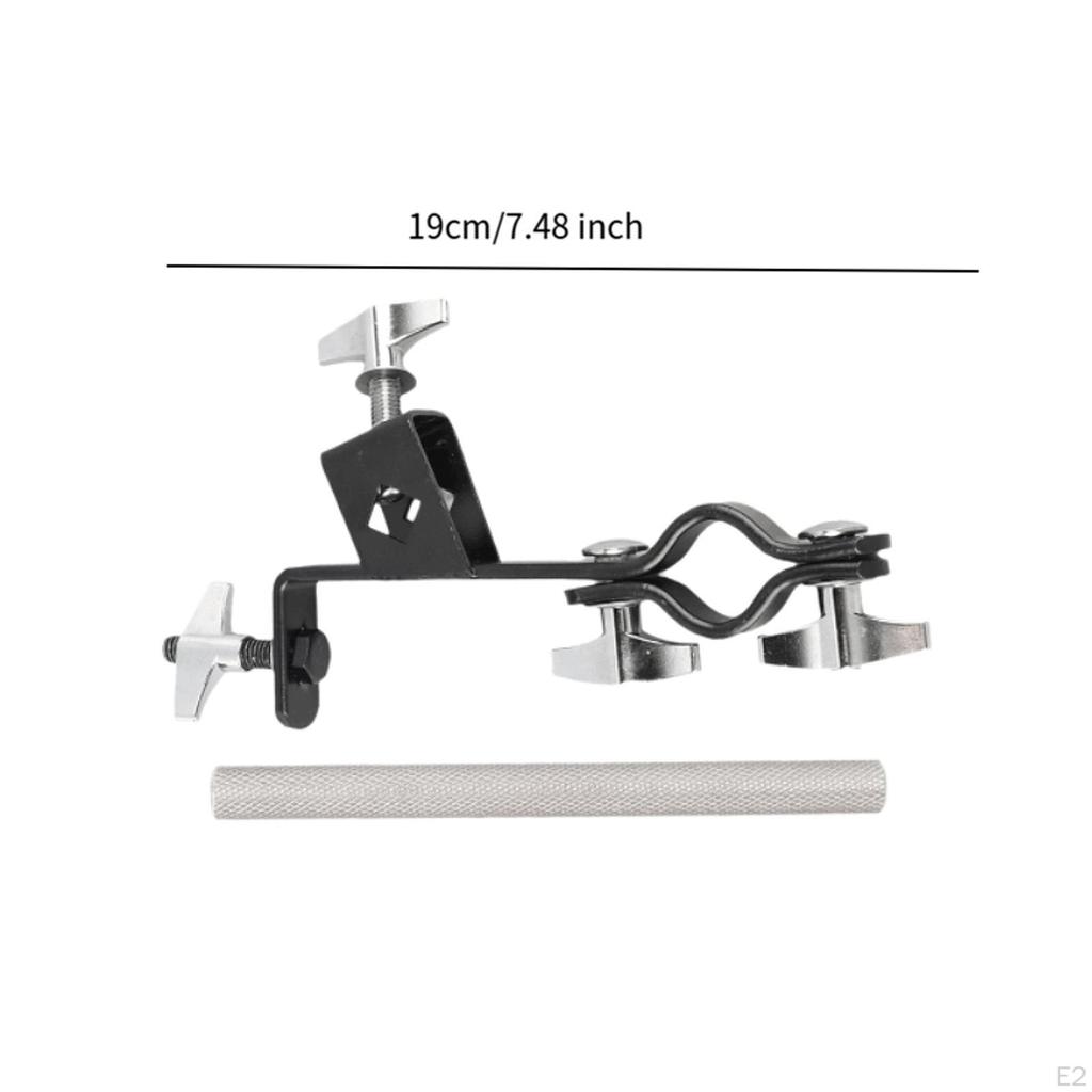 Держатель колокольчика Cowbell Clamp со стержнем Drum Set Mounting Кронштейн для репетиций Инструмент Hardware Musical Instrument