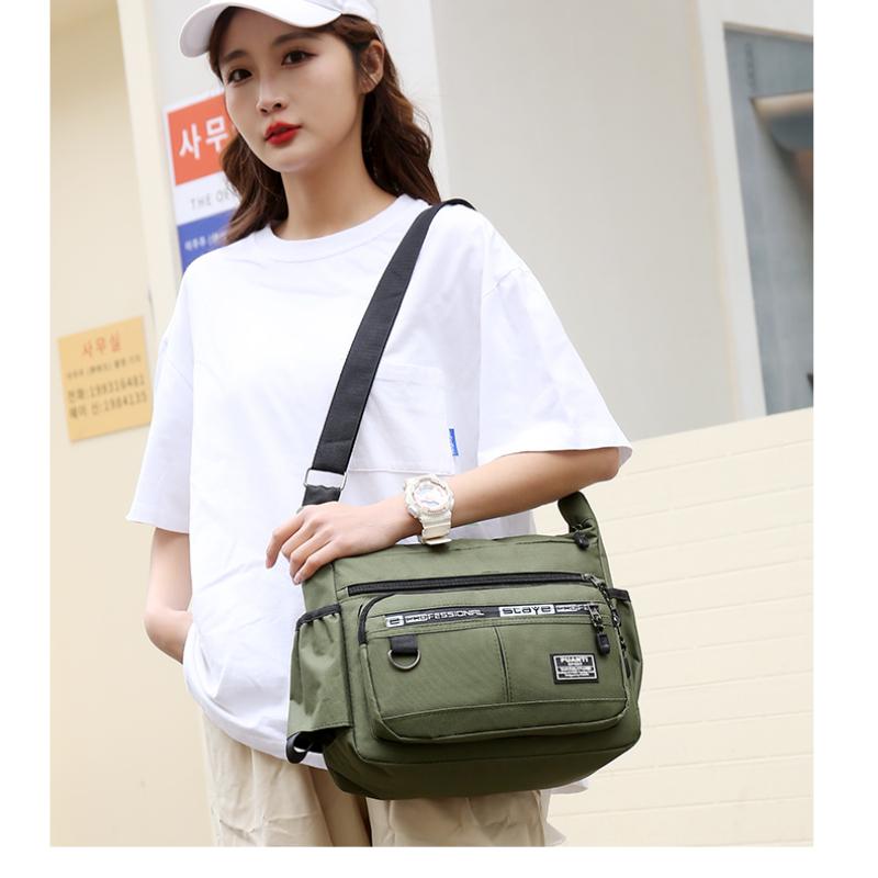 Мужская сумка через плечо из ткани Оксфорд, повседневная дорожная сумка через плечо, большая вместимость, средняя по возрасту, маленькая квадратная сумка, сумка для инструментов