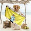 Argentina Football Player Beach Towel Soft Durable Quick-Dry Comfortable Lightweight Perfect for Traveling Yoga Camping and Swimming