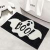 Halloween Cartoon Ghost and Goblins Imitation Cashmere Carpet Home Bathroom Door Decorative Floor Mats Anti-slip Rug Foot Mat