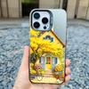 Дом-вилла для отпуска Пейзаж Сцена Лазерный Чехол для телефона для iPhone 14 11 15 Pro Max Plus 16 12 13 MIini Pro Max Мультяшная Задняя крышка