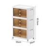 Folding Wardrobe Containers with Wheels Elevated Design Save Space Bedroom Storage Box High-capacity Plastic Kitchen Cabinets