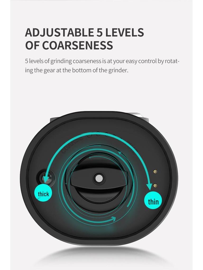 Gravity-Sensing Electric Pepper & Salt Grinder for Household Use