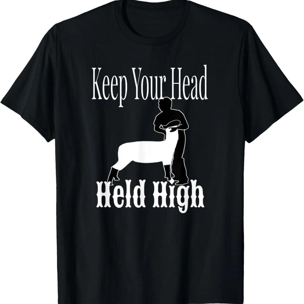 Livestock Show Lamb Sheep Keep Your Head Held High Gift T-Shirt
