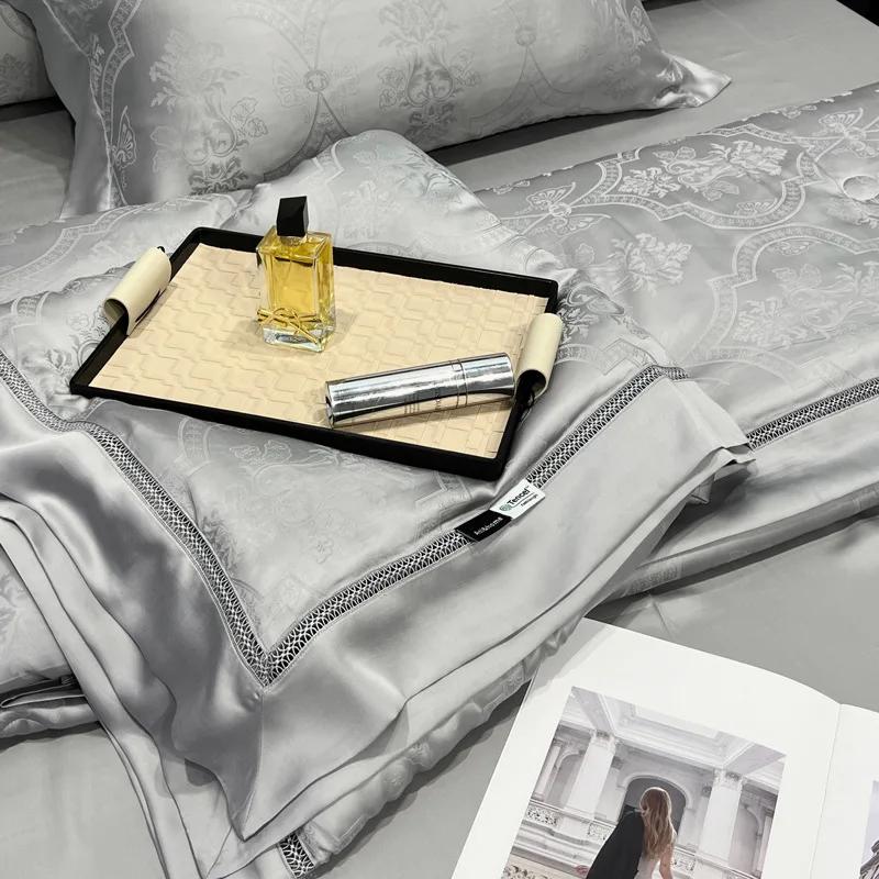 60 лиоцелл-тенсел жаккардовый полый спальный кондиционер тонкое пуховое двойное летнее одеяло