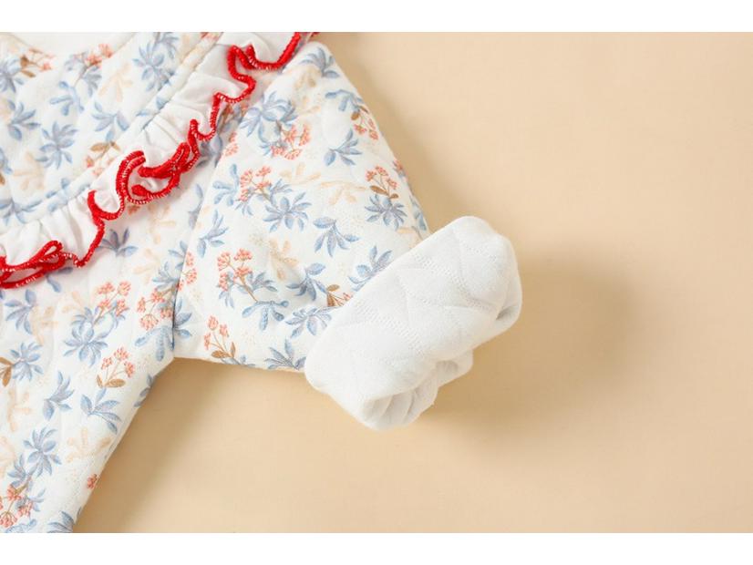 Baby Jumpsuit: Quilted, Warm Cotton Suit for Newborns (Spring, Autumn, Winter)