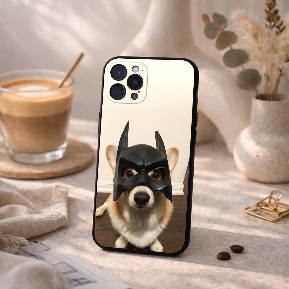 Corgi Pet Cute Dog Phone Case For iPhone17,16,15,14,13,12,Plus,Pro Max, 5G Others Soft Black Cover