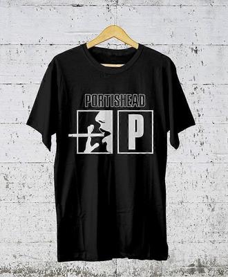 НОВЫЙ черный хлопковый мужской/женский футболка с принтом группы Portishead S-5XL EN756