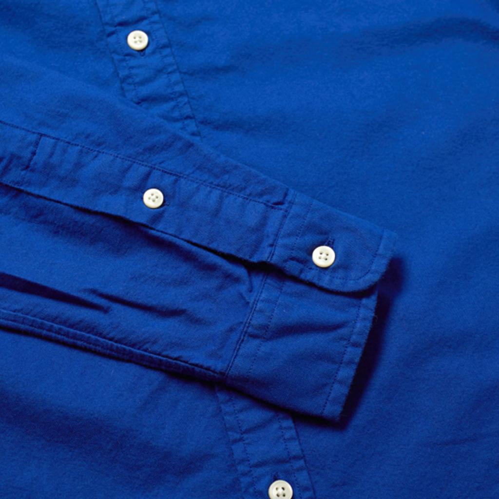 Polo Ralph Lauren Solid Color Point Collar Long Sleeve Shirt Men Shirts Blue 710776635001