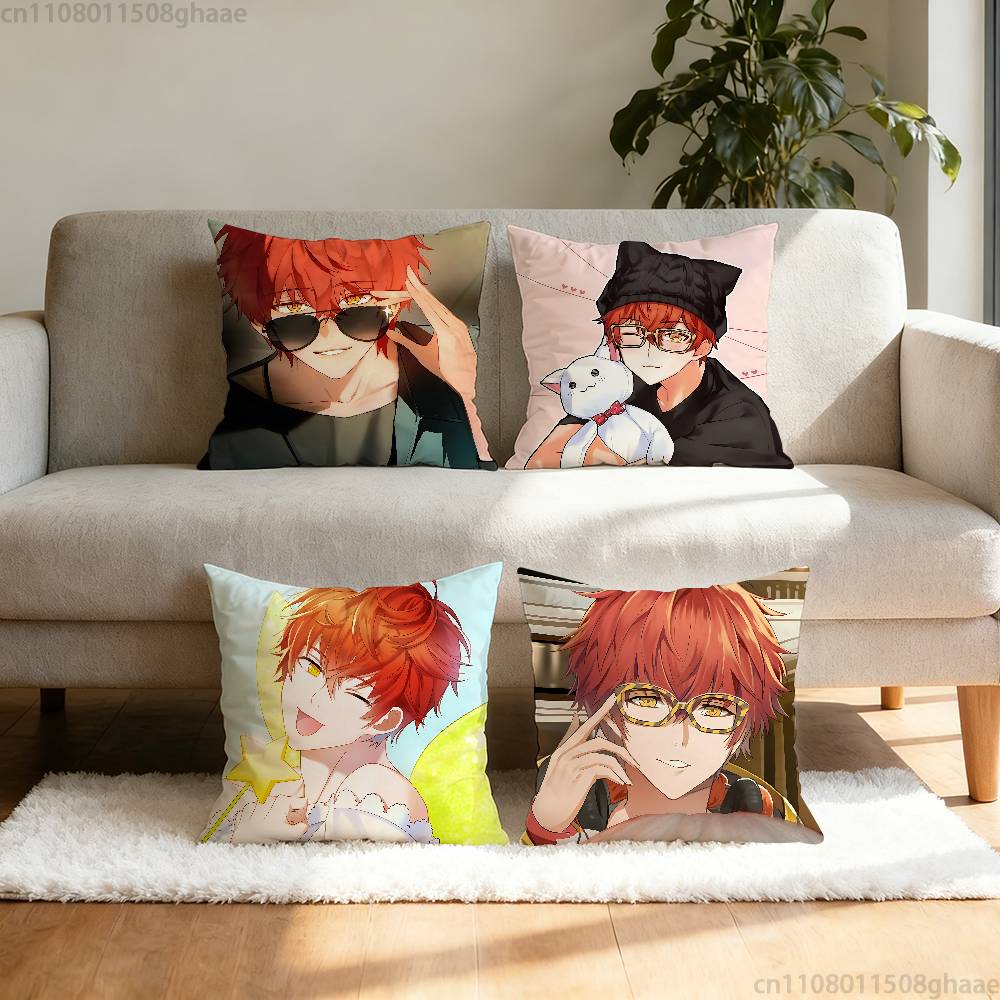 Игра Mystic Messenger Наволочка Диван Гостиная Спальня Изголовье Спинка Подушка Квадратная Подушка Время Сна