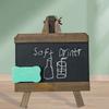 Складная Ретро Барная Меловая Доска Мини Маленькая Деревянная Грифельная Доска Настольная Доска для Заметок Безопасная для Детей