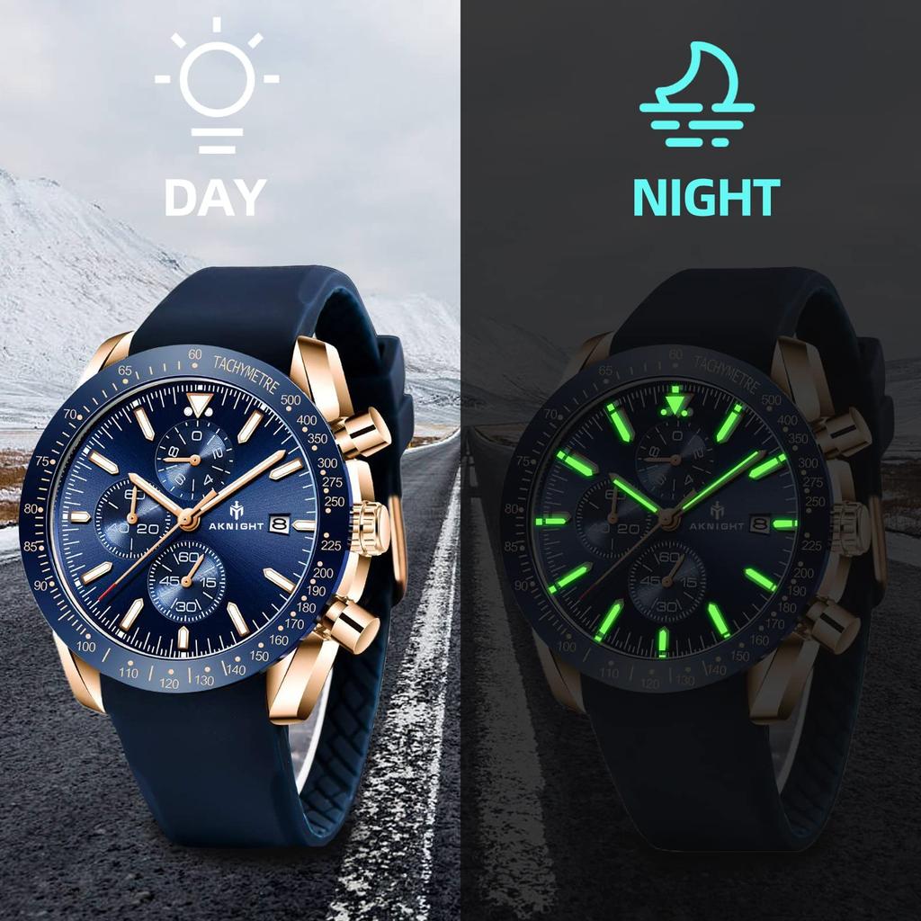 Часы BENYAR AKNIGHT, стильные часы, светящийся хронограф, фиксированный безель, аналоговый календарь, наручные часы, водонепроницаемые, японские кварцевые часы со стальным ремешком