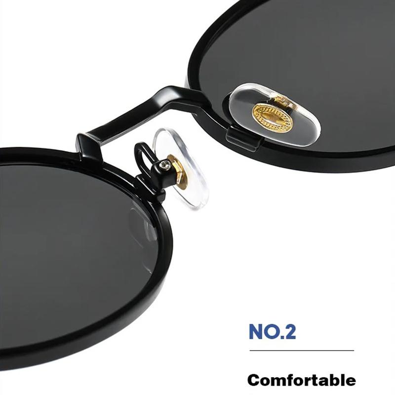 Steampunk Sunglasses Retro Women's Oval Sunglasses Fashion Men Punk Style Classic Retro Small Metal Brand Glasses UV400