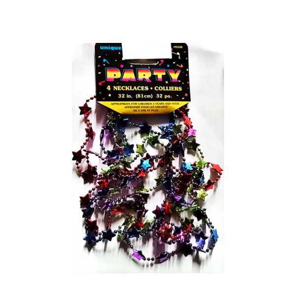 Unique Party Ожерелье из бисера (Упаковка из 4 шт.)