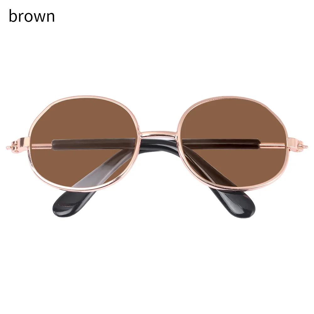 8.5cm Miniature Doll Sunglasses Metal Round Frame Glasses Lovely Doll Eyeglasses For Blythe Doll Accessories Kids Toys