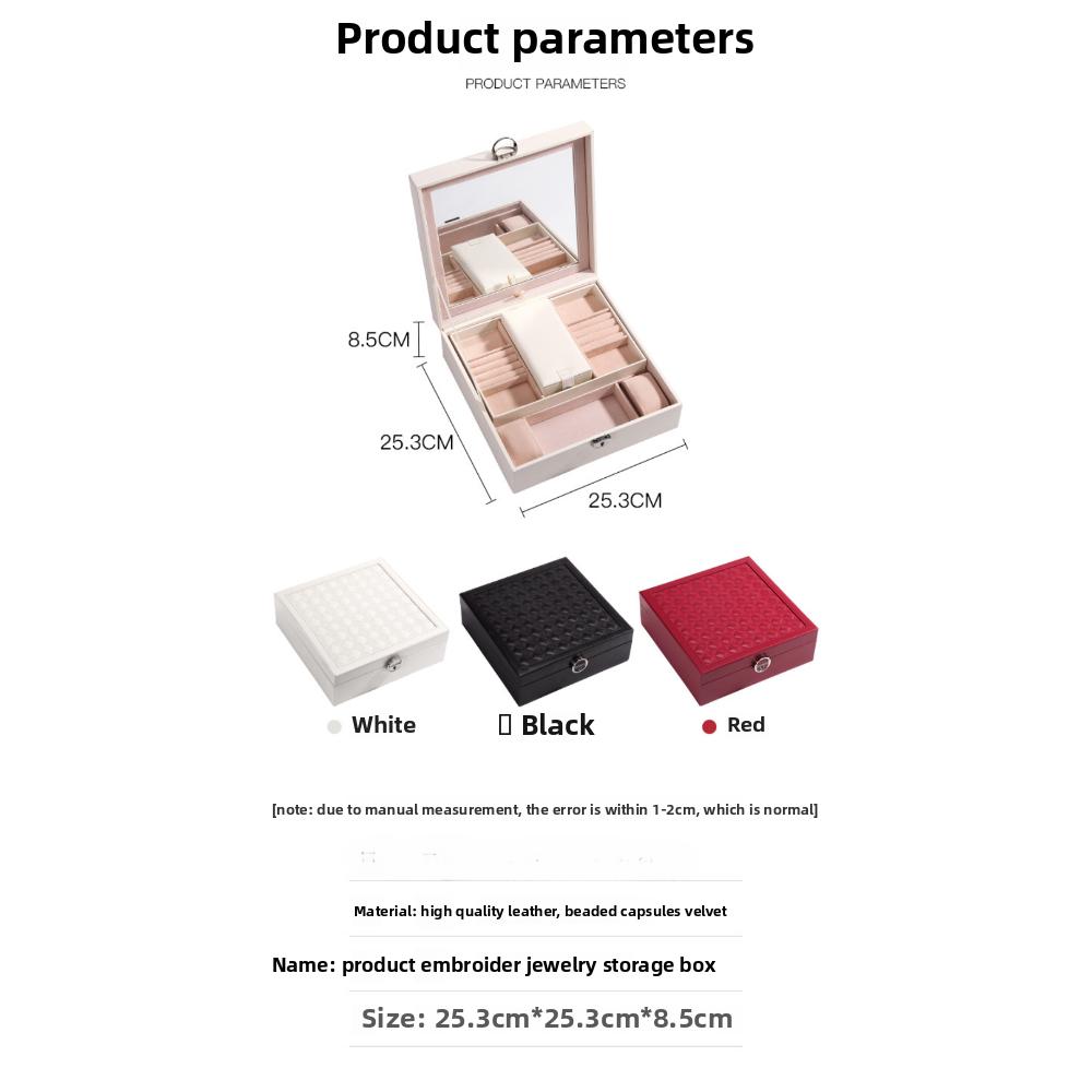 Шкатулка для драгоценностей, европейская шкатулка для хранения ювелирных изделий с замком, шкатулка для коллекции ювелирных изделий, часов, ожерелий, браслетов, отделочная шкатулка