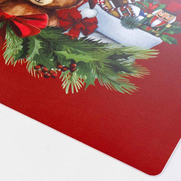 Set de table opaque 28 x 44 cm Chat et ourson de Noel