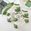 5 пар женских носков, весенне-летние носки, носки-лодочки с неглубоким горлом, милые кружевные тонкие дышащие носки