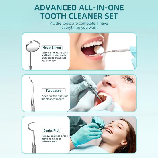 Ультразвуковой очиститель зубного налета Портативный электрический стоматологический скалер USB-перезаряжаемый прибор для удаления зубного камня Устранитель зубного камня Инструменты для чистки зубов