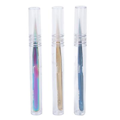 3 шт. Разноцветные пинцеты из нержавеющей стали для ювелирных изделий, немагнитные и антистатические пинцеты с пластиком