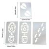 Christmas Foot Stencil Gnome Christmas Stencil Reusable Footprint Templates Small Holiday Stencils Snow Painting Paste Christmas