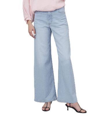 Lee Standard Wardrobe Широкие джинсы деним светло-голубые, Брюки, Весна/Лето, Женские,