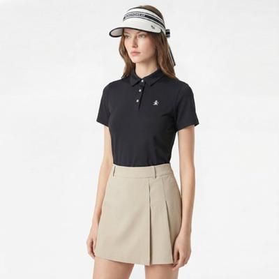 MunSingwear Женская футболка S с текстурированным охлаждающим воротником Черная mr222lTS43