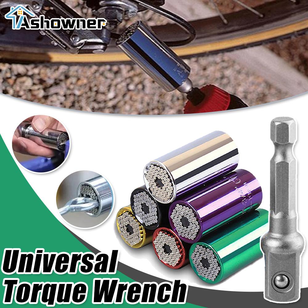 Механическая мастерская Универсальный динамометрический ключ Головка Набор торцевых головок Втулка для электрической дрели Трещотка Втулка гаечного ключа Рукоятка Многофункциональный ручной инструмент