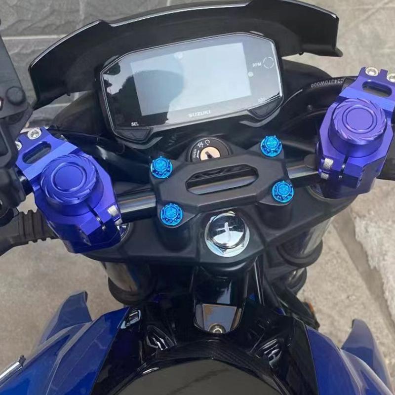 Комплект из 30 колпачков для винтов мотоцикла, гаек двигателя, колпачков для болтов, декоративная крышка для головки корпуса, аксессуары для модификации мотоцикла