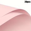 20Pcs/pack Solid Color Waterproof Thickened Rose Bouquet Wrapping Paper First Love Flower Shop Material
