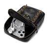 Jierotyx Vintage Skull Rivet Women Single Shoulder Crossbody Bags Mini Messenger Bag Gothic Cellphone Bags Wallet Waist
