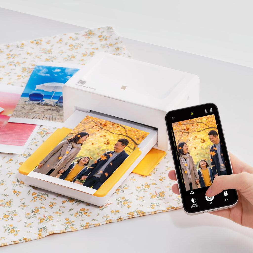 Kodak Dock Plus 4-Pass Instant Printer (10x15cm) + 90-Sheet Bundle (10 Printer Units + 80 Sheets)