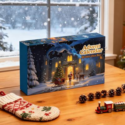 2025 DND Кубики Адвент-календарь 24 дня Обучающая ролевая игра Священная коробка Уникальный подарок для поклонников Dungeons And Dragons