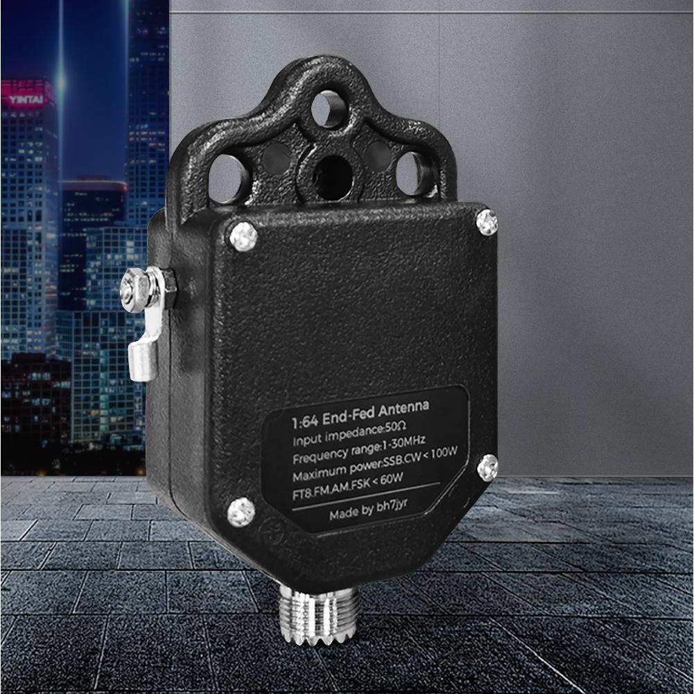 1:64 Балун Антенна с Конечным Питанием 4-Диапазонная 8-Диапазонная Портативная КВ Антенна с Конечным Питанием 1 МГц - 30 МГц для Улицы