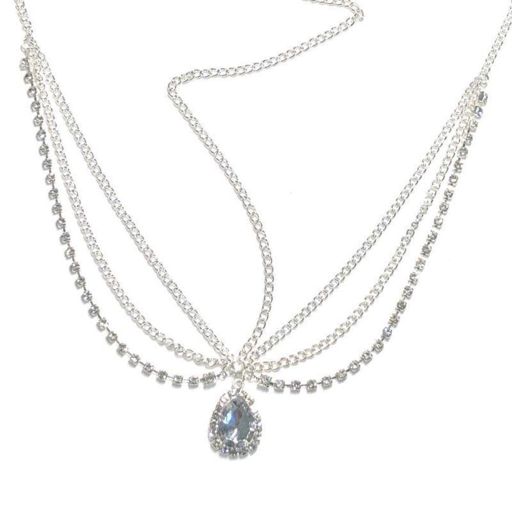 Головной убор Цепочка для головы Подвеска для бровей Головной убор в стиле бохо Украшение для волос в виде капли воды Цепочка для лба