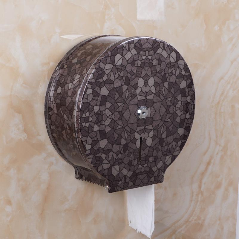 Stainless Steel Wall-Mounted Waterproof Toilet Paper Holder - Punch-Free Large Roll Design