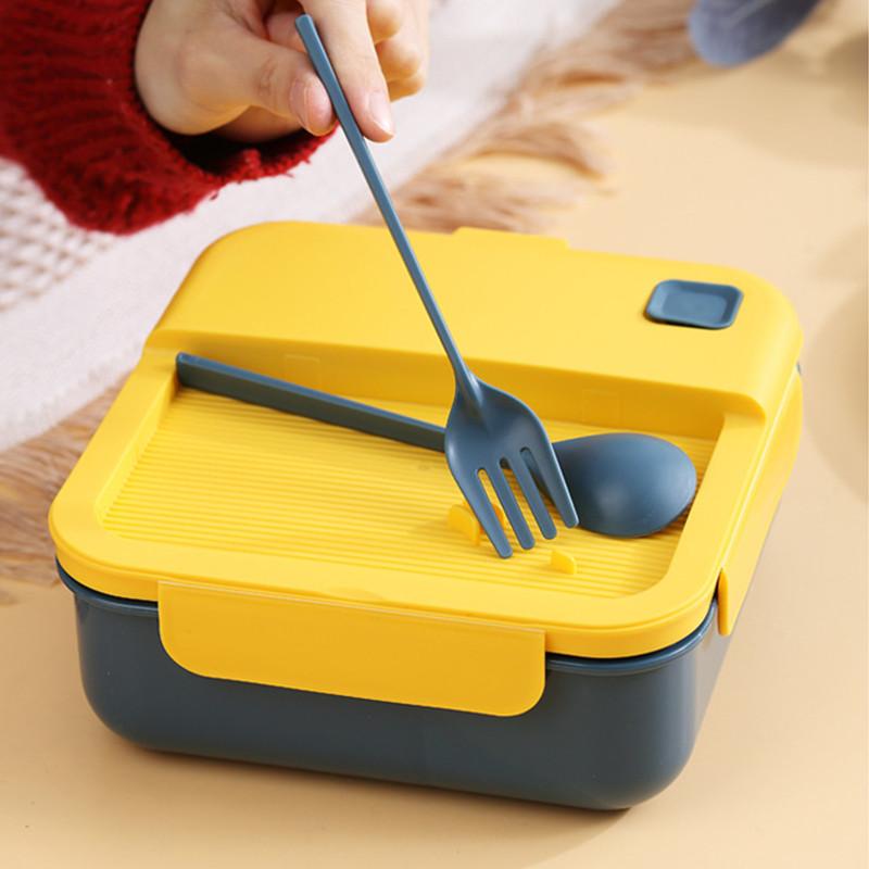 Портативная коробка для завтрака Bento с отсеками, герметичный микроволновый безопасный контейнер для обеда с многоразовым