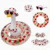 Porch Goose Decoration Clothes Set Waterproof Raincoat Bikini Ghost Outfit for 23 Inch Lawn Garden Statue Costume
