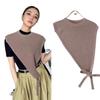 Solid Color Women's Knitted Shawl Niche Design Vest Skew Triangle Shawl Crossbody Shawl  Spring