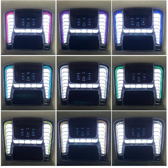 Car Ambient Light for Toyota Alphard Vellfire 30 Series LED Roof Reading Lamp Multi Color Interior Upgrade Plug and Play ABS Kit Neon Lights 4