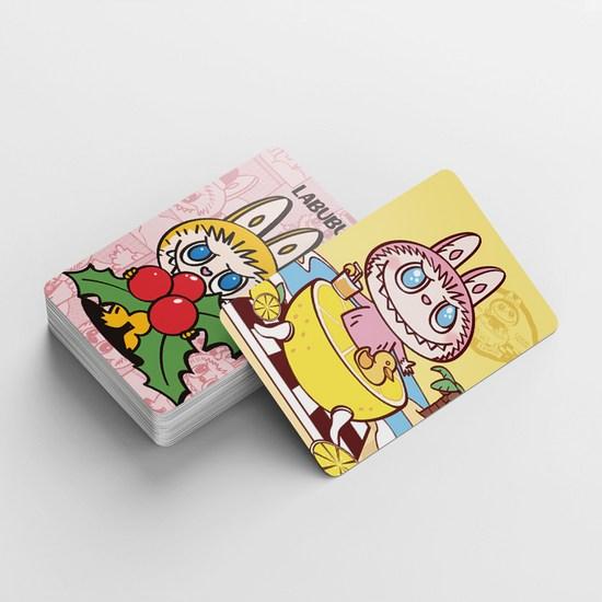 Labubu фотокарточки Товары LOMO Poca 60 шт + мини-наклейки 32 шт