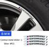 -Декоративные алюминиевые наклейки на диски автомобиля для BMW E36 E39 E46 E60 E90 F10 F30 E93 G11 G12 M3 X3 X5 X6 X1 X2 E92 E87 Автоаксессуары