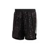 Originals Trefoil Blue Sequined Sports Casual Shorts Men Bottoms Black IA2472