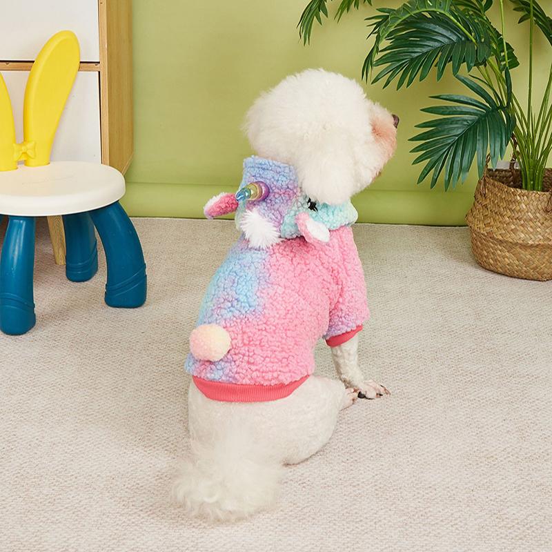 Осенняя и зимняя рождественская одежда для собак и единорогов, кошек и собак, превращенная в одежду для животных
