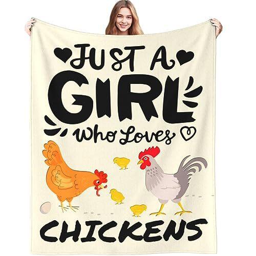 Cute Chicken Print Super Soft Flannel Blanket Bedding Decorative Blanket Living Room Lunch Break Blanket