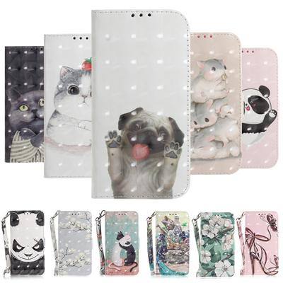 Чехол с 3d росписью для Samsung Galaxy A01 A72 A52 A32 A42 A12 A11 A21 A21s A31 A41 A51 A71, кожаный кошелек с откидным слотом для карт
