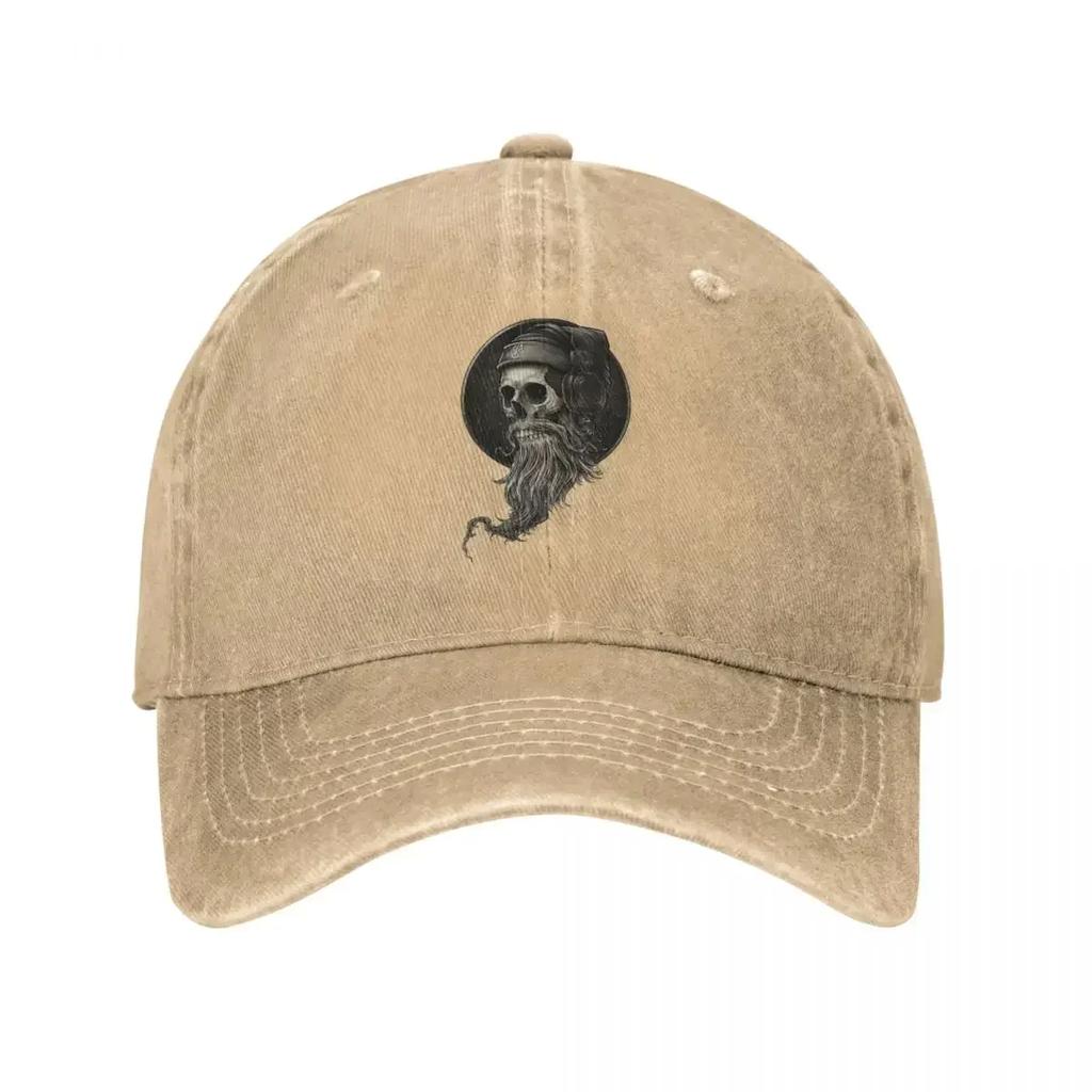 Winya No 99 Skull Beard Men Women Baseball Cap Distressed Washed Caps Hat Vintage Outdoor Workouts Snapback Hat