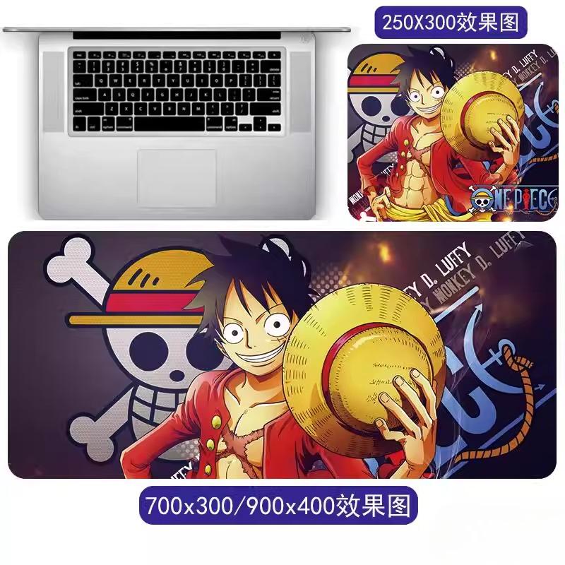 Мультяшный Аниме Коврик для Мыши Большой One Piece Ророноа Зоро Манки Д. Коврик для стола Luffy Animation Game Office Компьютерный коврик Двумерный Периферийный