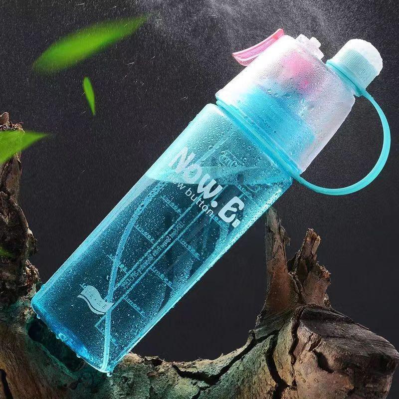 Портативная бутылка-распылитель с функцией тумана для активного отдыха, летнего охлаждения, гидратации, пластиковый стакан для мужчин, женщин, путешествий