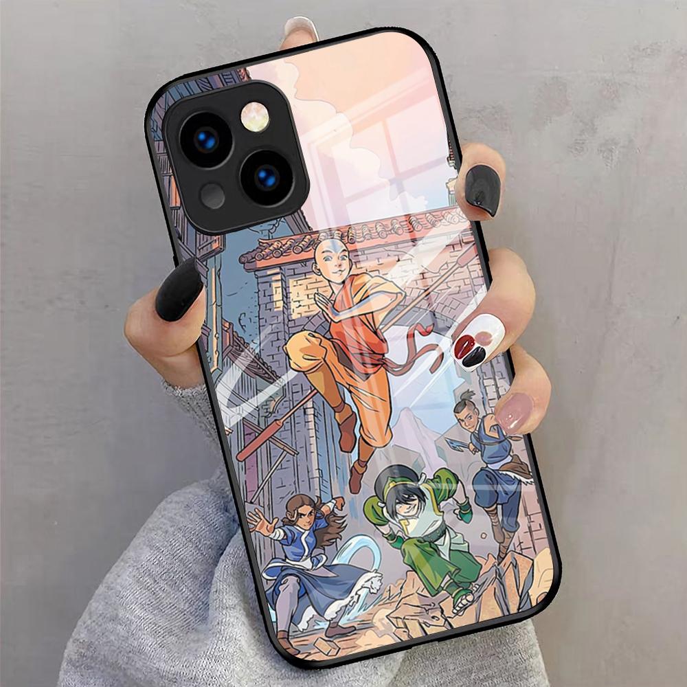 Anime The Last Airbender Phone Case For IPhone 17 Pro Max 16 15 14 Pro Max 13 11 X Xs Xr 8 7Plus Glass Cover